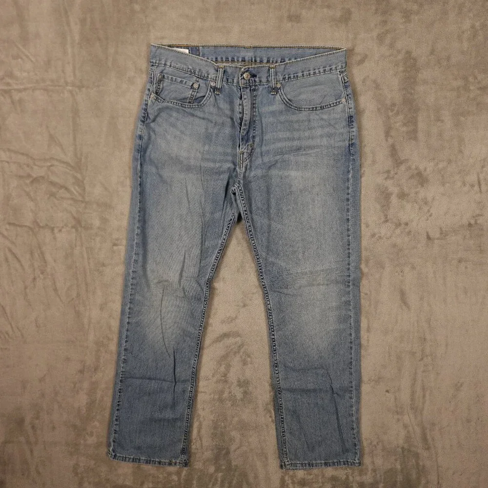 Levi’s 559 Jeans Men’s 36x34 Light Wash Relaxed Straight Denim‎ Casual